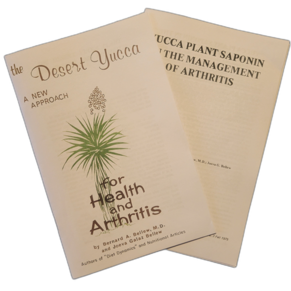 Vintage 1970's reproduction booklets The Desert Yucca and Yucca Plant Saponin-Arthritis